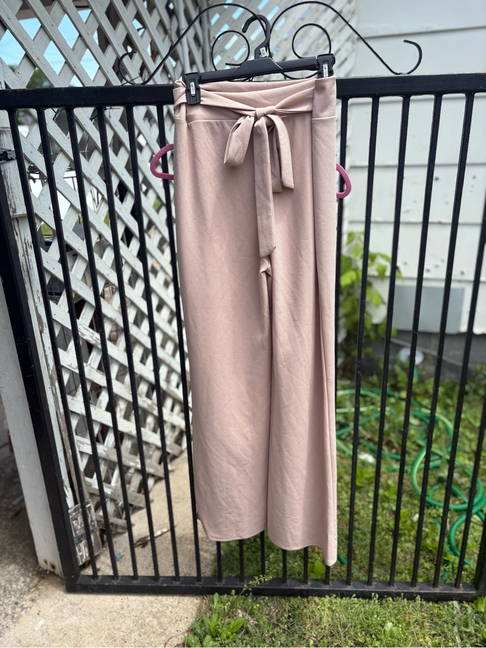 HYFVE Blush Tie-Waist Wide Leg Pants